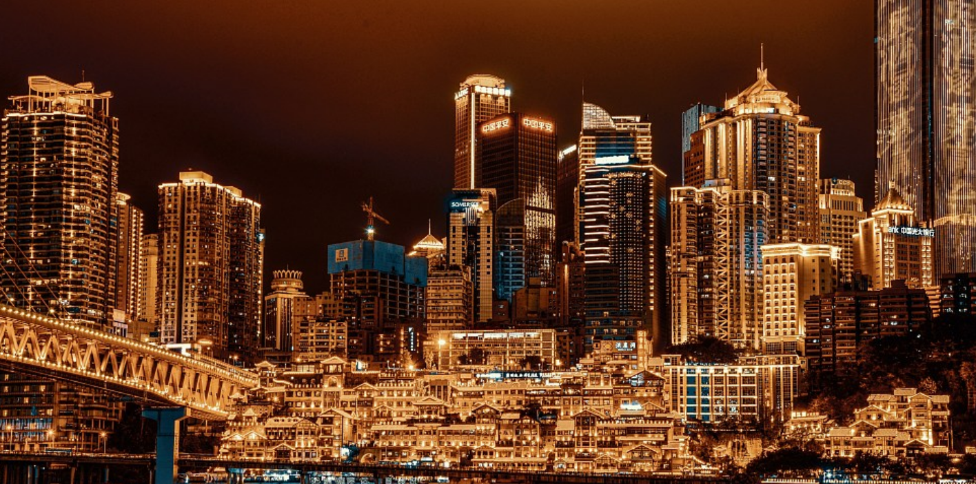 night view of chongqing